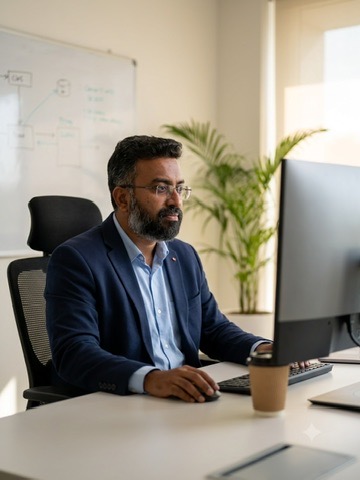 Ramanuj Vidyanta at work